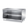 Stainless Steel Open Cabinet With Middle-shelf – 1000x670x850