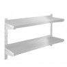 Stainless Steel 2 Tier Wall Shelf – 1000x300 mm