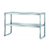 Stainless Steel Overhead Shelves 2 Tier For Tables – 1200x400 mm