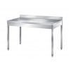 Stainless Steel Table With Backsplash – 1500x700x900 mm