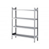 Stainless Steel 4 Tier Shelving Unit – 1300x400x1800 mm